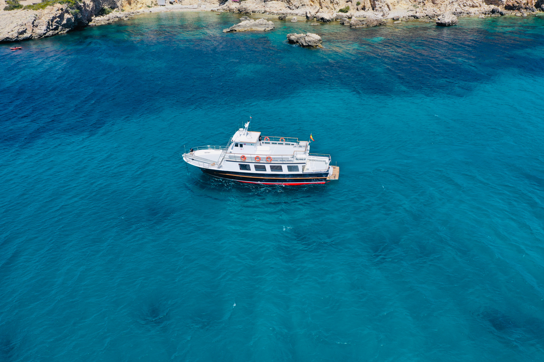 Sa Calma, Bootstour durch die Bucht von Palma