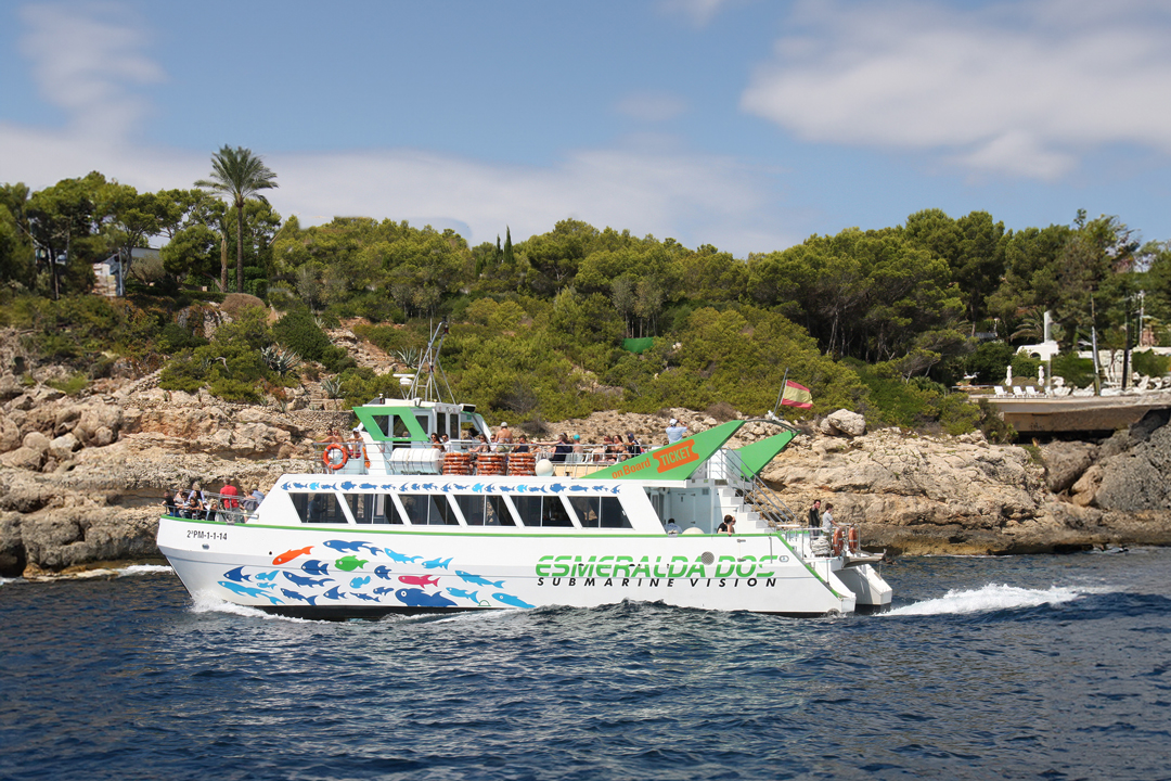 Unterwassersichtboot im Gebiet von Calvià