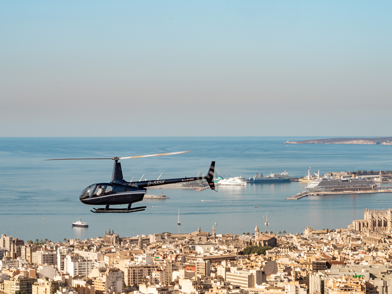 Flying over Mallorca: Be a Helicopter pilot for a day