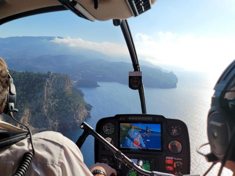 Flying over Mallorca: Be a Helicopter pilot for a day